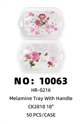 Double-Ear Melamine Trays 18 Inch