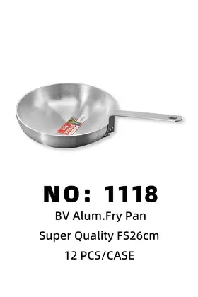 BV Aluminium Pots SQ Frying Pans 26CM