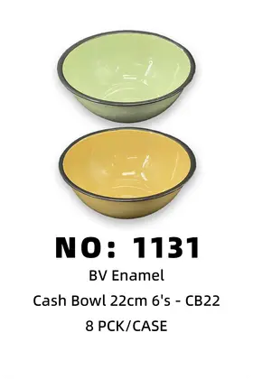 22cm Enamel Bowls