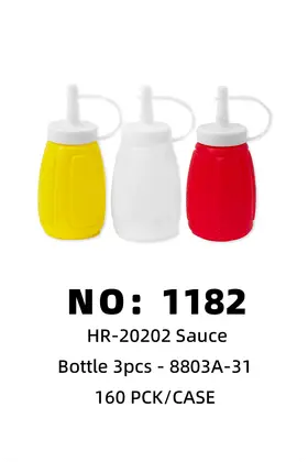 Red Yellow & White Ketchup Bottles