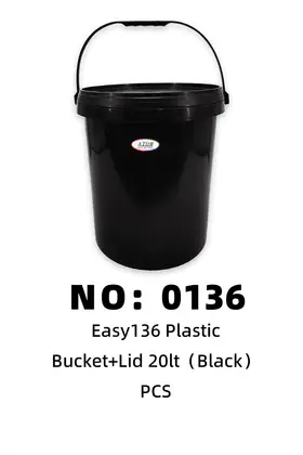 EASY20LT Black Paint Buckets Plastic Buckets