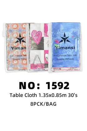 30pcs Tablecloths 8PCK/BAG
