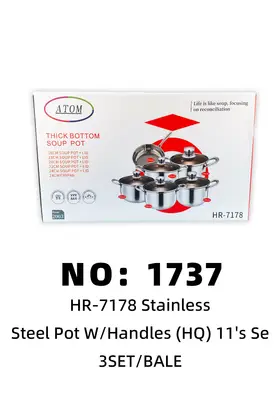 11pcs Stainless Pot Sets