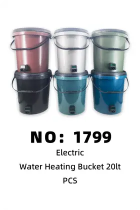 Dry-Burn-Protected Water Heating Buckets 20LT