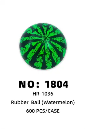 Watermelon Two-Tone Rubber Balls