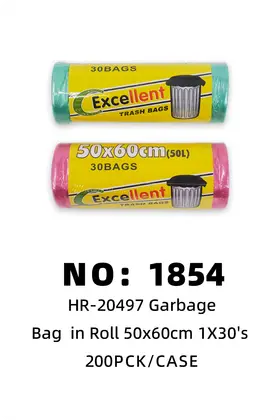 New 50x60cm Garbage Bags 1X30s Roll