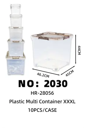 Clear Plastic Storage Crates XXXL 46.2*45*44