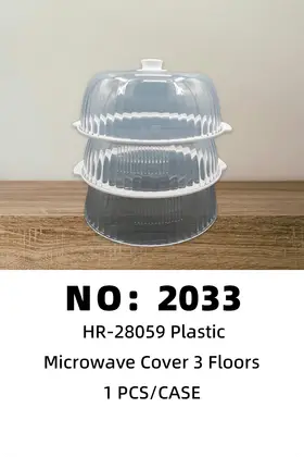 Clear Plastic Food Covers 3 Tier