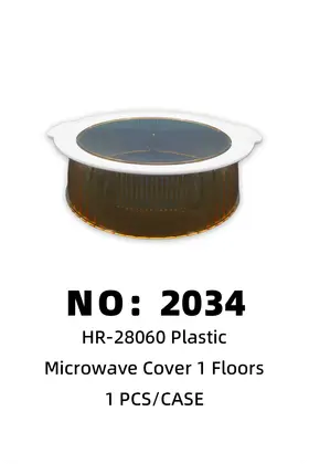 Clear Amber Plastic Food Covers 1 Tier