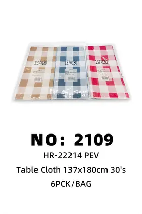 PEV 30pcs Tablecloths 137*180 6PCK/BAG