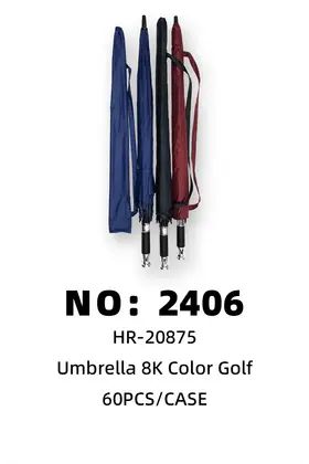 Black-Coating Three-Colour Umbrellas