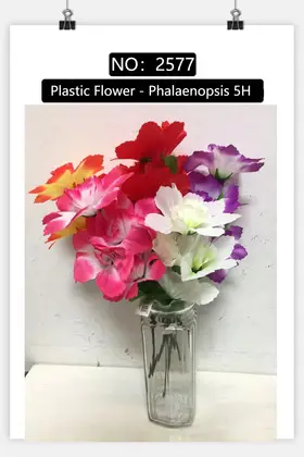 Plastic Flowers 5 Piece Butterfly Orchid 1000PCS/CSAE