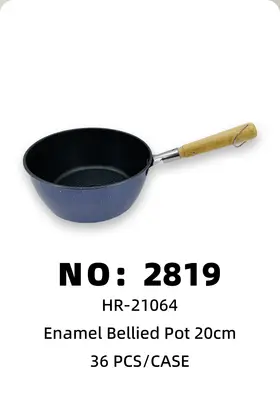 Wooden-Handle Non-Stick Pots