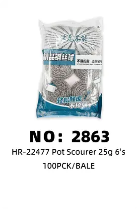 6pcs Scrubber & Steel Wool Balls 25g