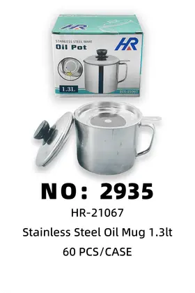 Stainless Steel Oil Cups Colour Box Packed 1.3lt