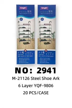 6 Tier Stainless Steel Shoe Racks