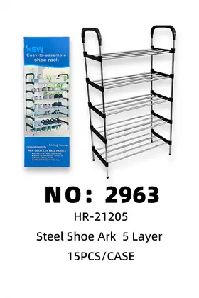 5 Tier Stainless Steel Shoe Racks