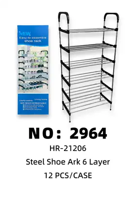 Stainless Steel Shoe Racks 6 Tier