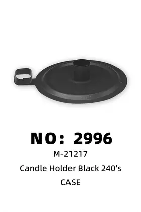 Black Candle Holders 12.5cm