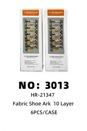 10 Tier Black Tube Shoe Racks