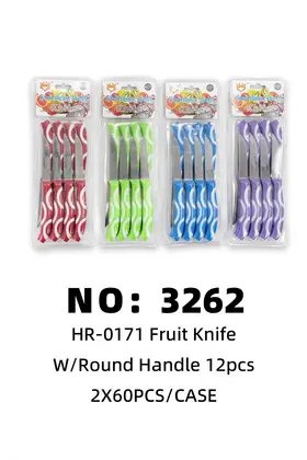 Round Handle Fruit Knives 2X