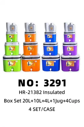 Refrigerators Set Cooler Boxes 20L+10L+4L+1 Jugs + 4 Cups