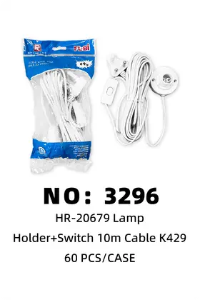10 Meter Lamp Heads Switches