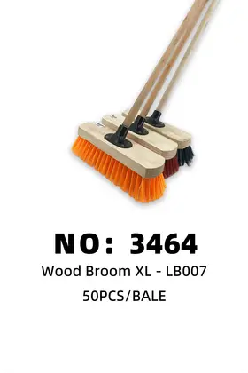 Broom Head + Wooden Pole