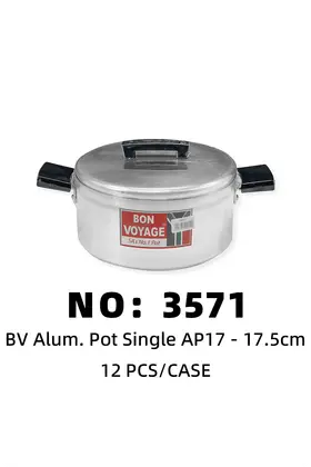 Aluminium Pots 17.5cmbon voyage