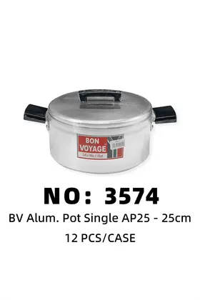 Aluminium Pots 25cmbon voyage