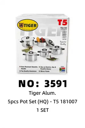 TIGER Aluminium Pots