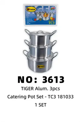 TIGER Aluminium Pots TC3