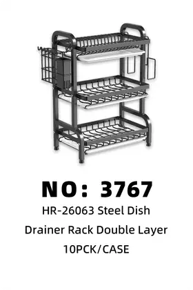 Stainless Steel Dish Racks Three-Layer