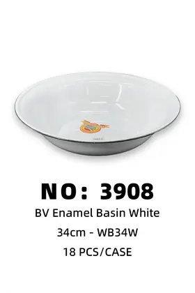White Iron Basins 34cm