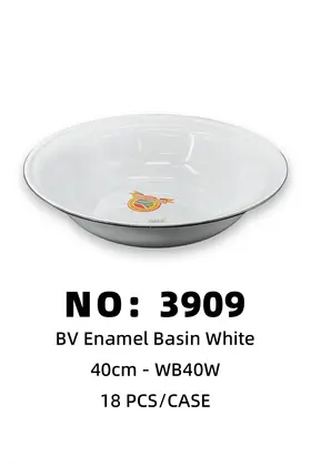 White Iron Basins 40cm