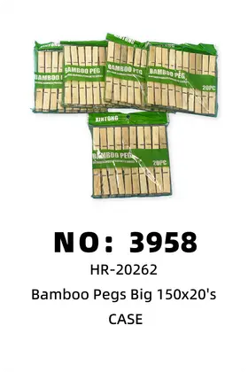 Large Colour Bag Pack Bamboo Clips