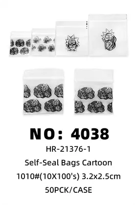 1010 Cartoon Ziplock Bags 3.2×2.5cm 50PCK/BAG