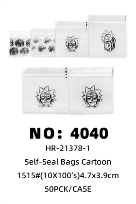 1515 Cartoon Ziplock Bags 4.7×3.9cm 50PCK/BAG