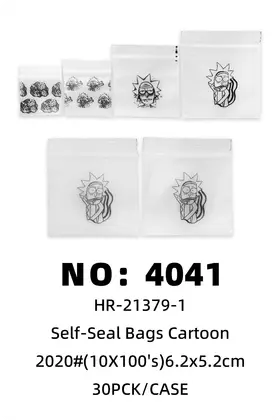 2020 Cartoon Ziplock Bags 6.2×5.2cm 30PCK/BAG