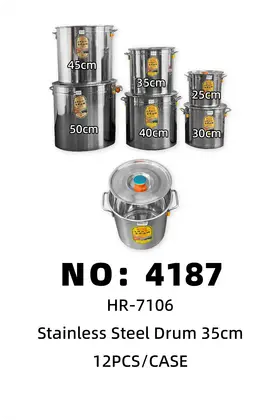 4.0 cm Non-Magnetic Full-Size Tapered Buckets 35cm
