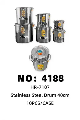 4.0 cm Non-Magnetic Full-Size Tapered Buckets 40cm