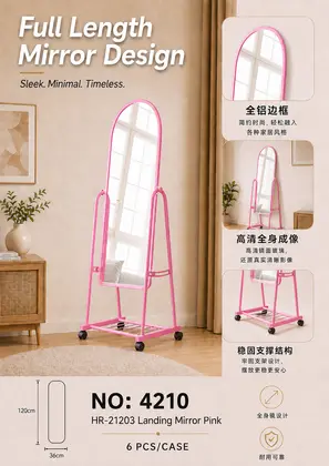 Pink Floor Mirrors
