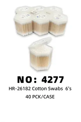 Bamboo Cotton Swabs Hexagonal