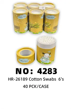 Bamboo Cotton Swabs Small Paper Tubes