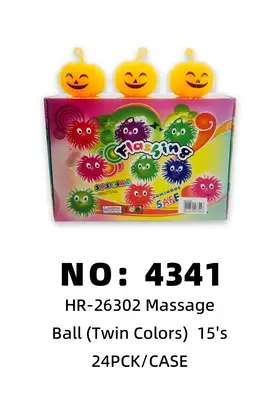 Pumpkin Pom-Pom Flash Balls 15s