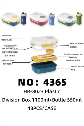 Lunch Boxes + 1100ml+550ml Water Jugs