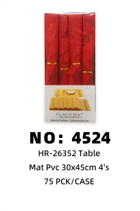 Boxed PVC-30x45cm Textilene Placemats