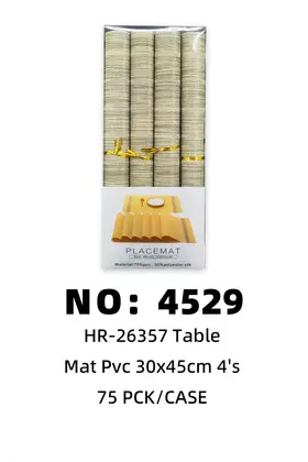 Boxed PVC-30x45cm Textilene Placemats