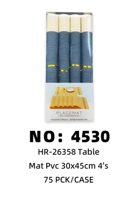 Boxed PVC-30x45cm Textilene Placemats