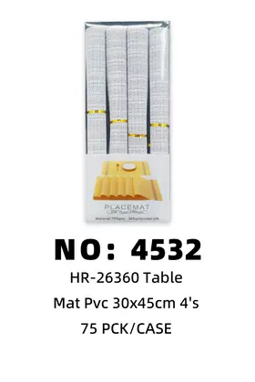 Boxed PVC-30x45cm Textilene Placemats